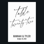 Zeitgenössische elegante Typografie-Tabelle 22 Tischnummer<br><div class="desc">Kühl, einfach, modern, elegant. Dieses Design ergänzt eine wachsende Sammlung von einzigartigen Stücken, die auffällig und unverwechselbar sind. Verwenden Sie die Vorlagenfelder, um die Platzhalterangaben zu ändern und das Design selbst zu gestalten. Weitere Farben und Stile sind in dieser Sammlung verfügbar. Hier habe ich einen wunderschönen Schriftart für die Kopfzeile...</div>