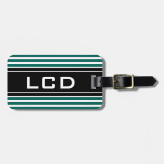 Zeitgenössische erste monogramm Gepäckanhänger