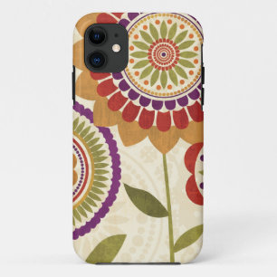 Zeitgenössische Fall-Blumen iPhone 11 Hülle