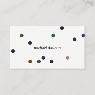 Zeitgenössische farbige Punkte Visitenkarte
