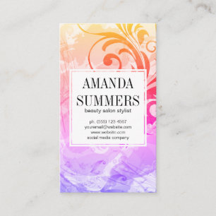 Zeitgenössische Farbkunst Visitenkarte