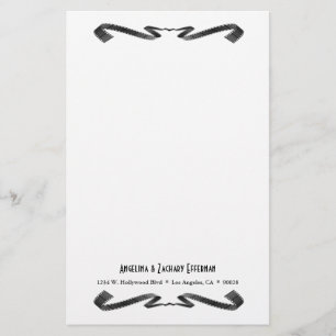 Zeitgenössische Film Fan Personalisiert Stationery Briefpapier