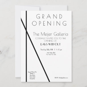 Zeitgenössische Galerie Einladung zur Eröffnung