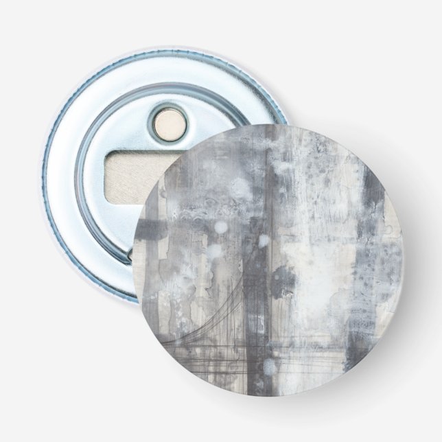 Zeitgenössische graue Malerei Flaschenöffner (Vorderseite)