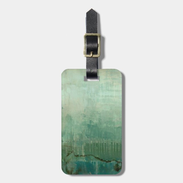 Zeitgenössische grüne Farbe Gepäckanhänger (Vorderseite vertikal)