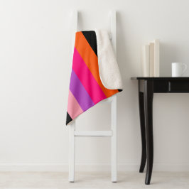 zeitgenössische Halloween-Streifen Sherpadecke