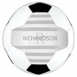 Zeitgenössische Imitate Silver Ombre Streifen & Gr Fußball