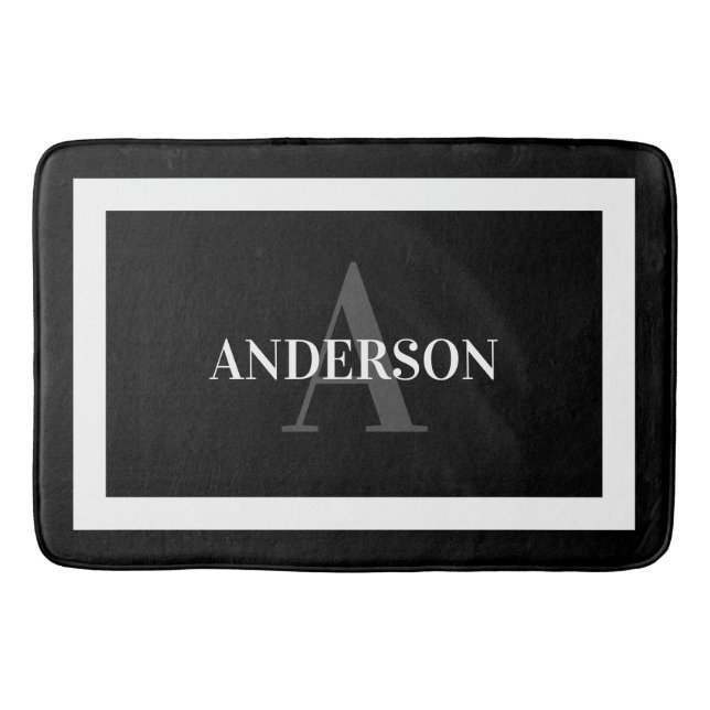 Zeitgenössische koloniale Grenzmatte Badematte (Vorderseite)