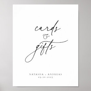 Zeitgenössische Minimalistische Karten Geschenke Poster