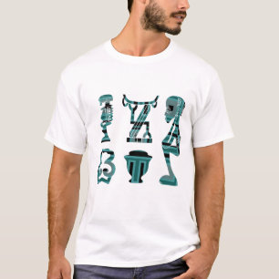 Zeitgenössische moderne abstrakte afrikanische Kun T-Shirt