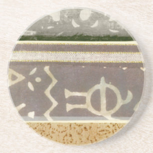 Zeitgenössische Mustermalerei Sandstein Untersetzer