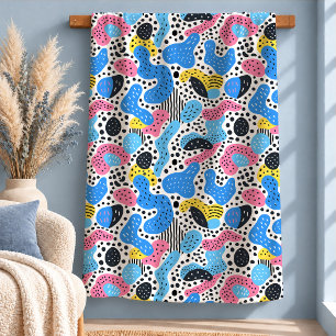 Zeitgenössische Pastell-Formen-Decke Design-Gesche Sherpadecke