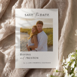 Zeitgenössische Schrift Modernes Foto Save the Dat Save The Date