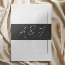 Zeitgenössische schwarze Gastgeschenke Hochzeiten