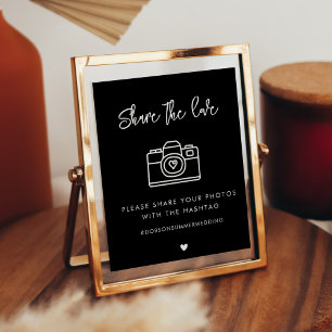 Zeitgenössische Schwarze Hochzeit Das Zeichen der Poster