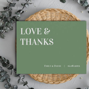 Zeitgenössische Seite Grünen Hochzeit Liebe und Da Postkarte