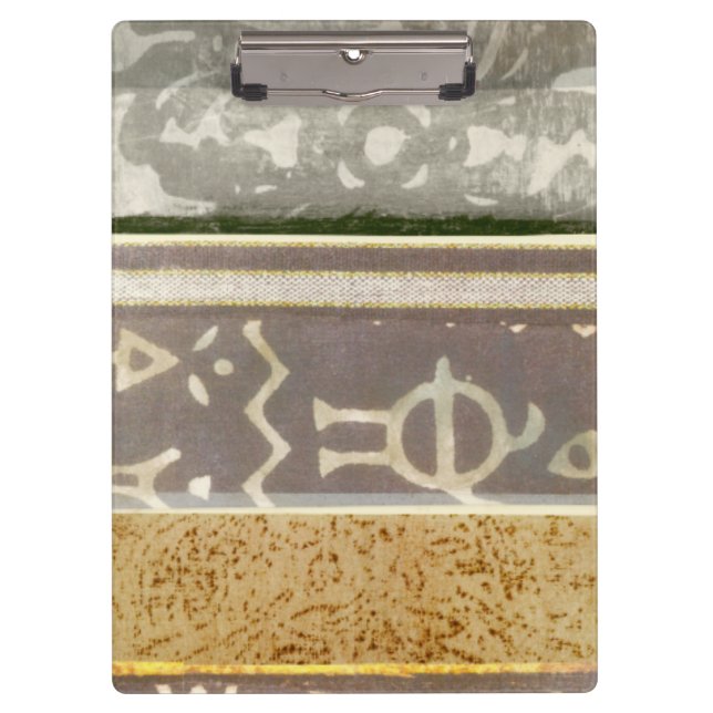 Zeitgenössische Stammes- Muster-Malerei Klemmbrett (Vorderseite)