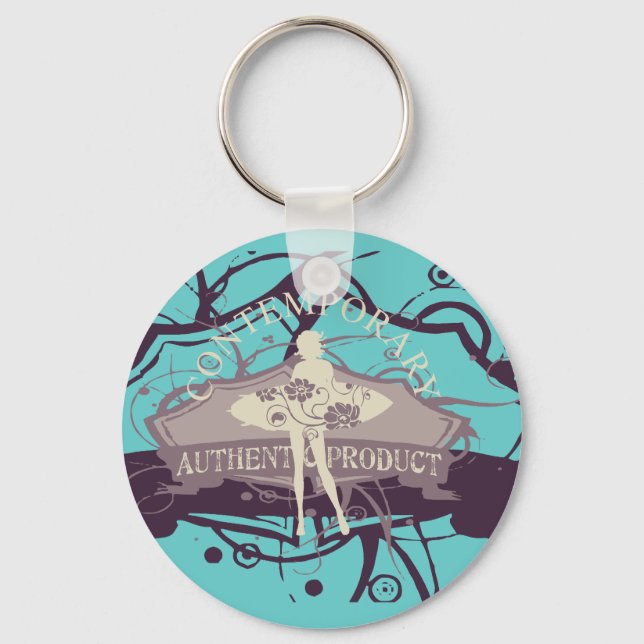 Zeitgenössische T - Shirt und Geschenke Schlüsselanhänger (Vorderseite)