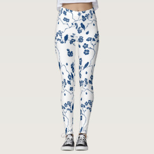 Zeitgenössische Toilvögel & Florals Leggings