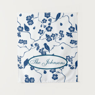 Zeitgenössische Toilvögel & Florals Wandteppich