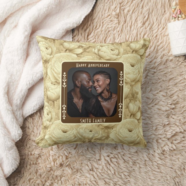 Zeitgenössische True Love Wedding Throw Kissen (Decke)