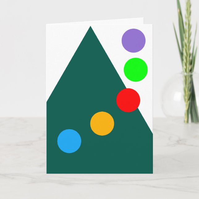 Zeitgenössische Urlaubskarte Feiertagskarte (Vorderseite)