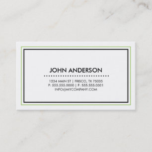 Zeitgenössische Visitenkarte