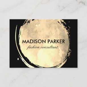 Zeitgenössische Wasserfarbe gebürstet Visitenkarte