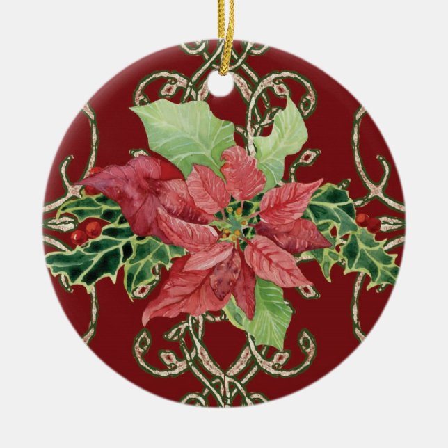 Zeitgenössische Weihnachtsfeier Keramik Ornament (Vorne)