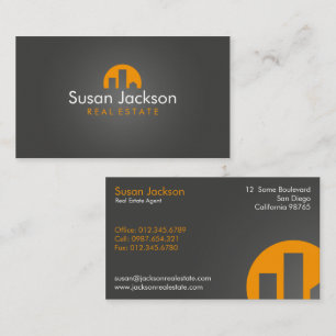 Zeitgenössische wirkliche Anwesen-Geschäfts-Karte Visitenkarte