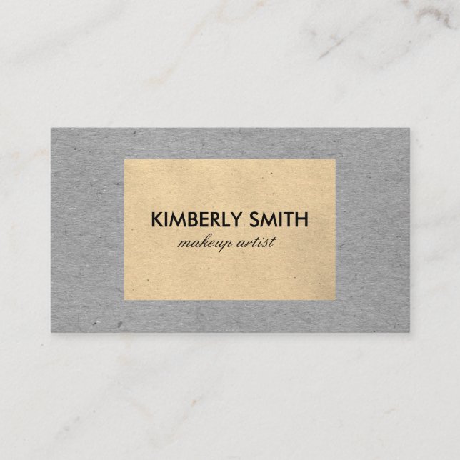 Zeitgenössische Zwei-Tonen-Textur Visitenkarte (Vorderseite)
