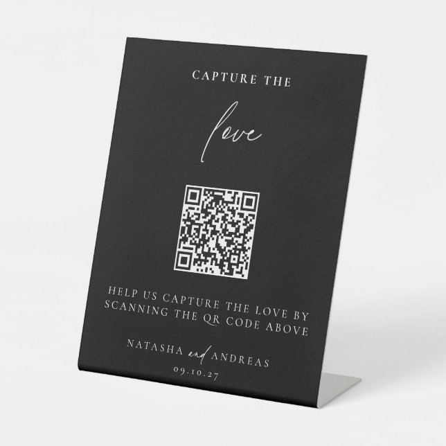 Zeitgenössischer Chic Minimalistisch Capture Die L Sockelschild (Vorderseite)