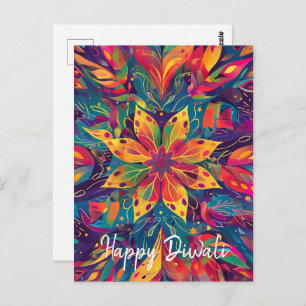 Zeitgenössischer Diwali Postkarte