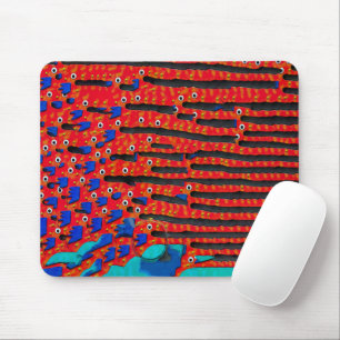 Zeitgenössischer Fish Eye Abstract Mousepad