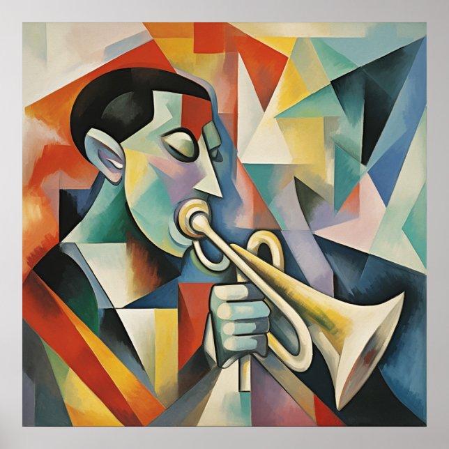 Zeitgenössischer Jazzmusiker Poster (Vorne)