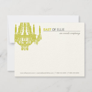 Zeitgenössischer Leuchter Notecards Mitteilungskarte