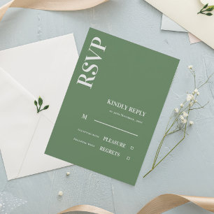 Zeitgenössischer Minimalistisch Sage Green Wedding