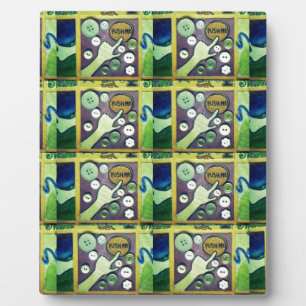 Zeitgenössischer Spaß Mosaikkunst Print - Eine spi Fotoplatte