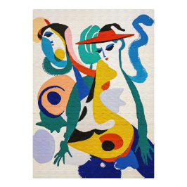 Zeitgenössischer Surrealismus Farbige Geometrische Fotodruck