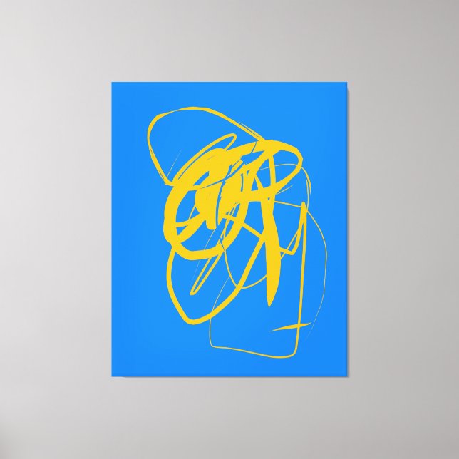 Zeitgenössischer Tanz Stretched Canvas Print Leinwanddruck (Vorderseite)