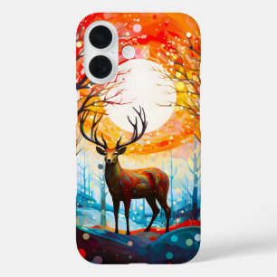 Zeitgenössischer Wald iPhone 16 Hülle