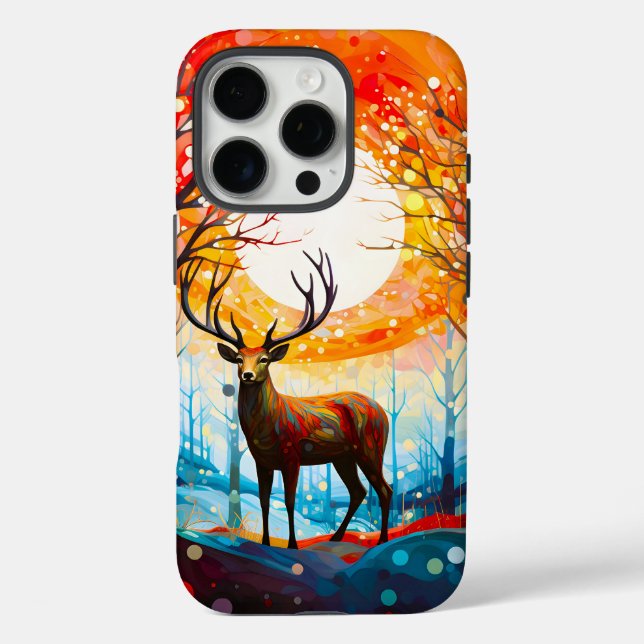 Zeitgenössischer Wald Case-Mate iPhone Hülle (Rückseite)