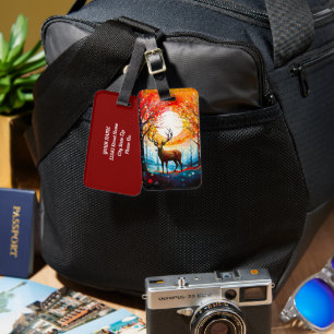 Zeitgenössischer Wald Gepäckanhänger