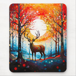 Zeitgenössischer Wald Mousepad