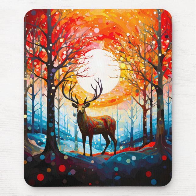 Zeitgenössischer Wald Mousepad (Vorne)