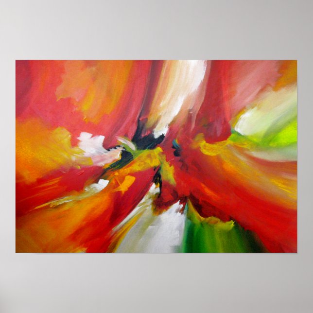 Zeitgenössisches Abstrakt-Speed-Malen Poster (Vorne)