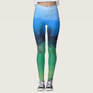 zeitgenössisches abstraktes Design der bunten Lan Leggings