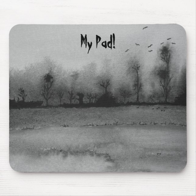 zeitgenössisches abstraktes künstlerisches Design  Mousepad (Vorne)