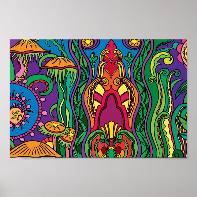 Zeitgenössisches Art-Deco-Poster Poster (Vorne)