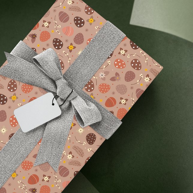 Zeitgenössisches Ästhetisches Brown Easter Wrappin Geschenkpapier Set (Von Creator hochgeladen)
